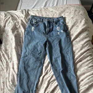 Blue Distressed Women's Jeans